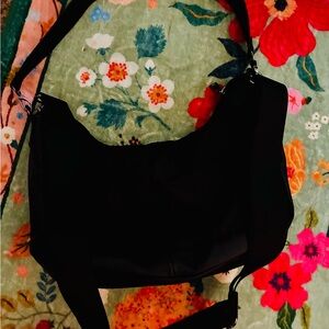 H&M Black Shoulder Bag with Adjustable Strap